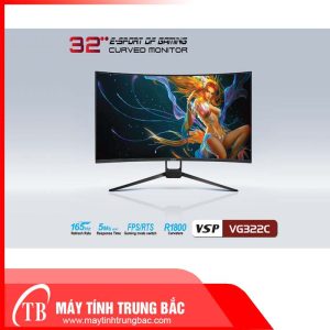 Màn hình Gaming VSP VG322C (31.5 inch/FHD/VA/165HZ/5MS/Loa/Cong)