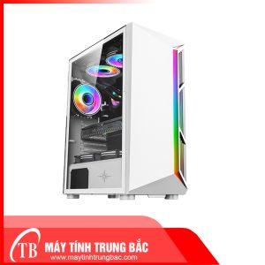 Vỏ case KENOO ESPORT S600 - White   (Mid Tower / Màu Trắng )