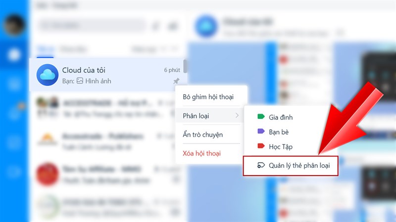 Phân loại cuộc trò chuyện Zalo trên PC: Hướng dẫn chi tiết Phân loại cuộc trò chuyện Zalo trên PC: Hướng dẫn chi tiết